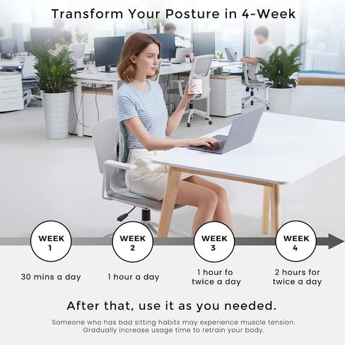 ZZWS Foldable Ergonomic Back and Lumbar Support with Adjustable Inflatable Lumbar Cushion for Good Posture Correction and Back Pain Relief, Perfect for Office, Floor Seat and Work from Home in Saudi Arabia