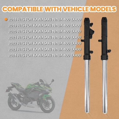 Front Shock Absorber Fork Suspension Set Fits For Kawasaki NINJA 400 EX400 2018 2019 2020 2021 2022 2023 2024 in Kuwait