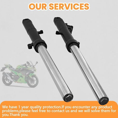 Front Shock Absorber Fork Suspension Set Fits For Kawasaki NINJA 400 EX400 2018 2019 2020 2021 2022 2023 2024 in Kuwait