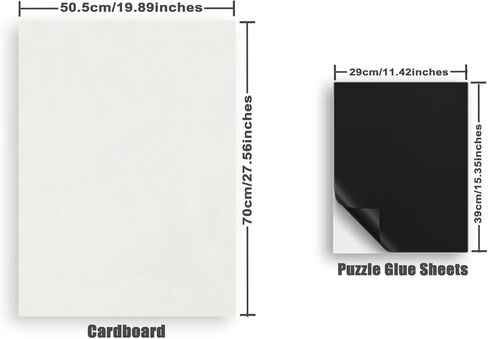 Puzzle Storage Folder for 1000 Pieces, with 8 Puzzle Saver Sheets and 2 Cardboards(Deepblack) in Saudi Arabia