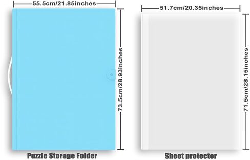 Puzzle Storage Folder for 1000 Pieces, with 8 Puzzle Saver Sheets and 2 Cardboards(Deepblack) in Saudi Arabia