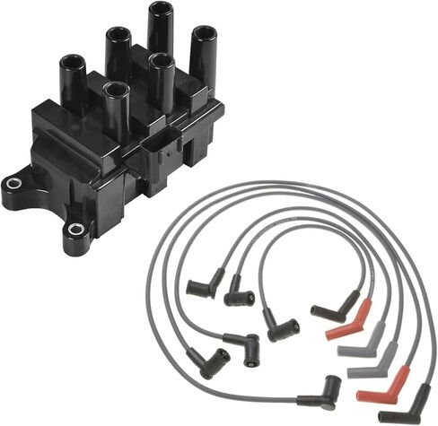 ENA Ignition Coil Pack Compatible with Ford Mazda Mercury F150 Ranger Freestar Mustang Taurus B3000 Sable Monterey V6 3.9L 4.0L 4.2L 2.5L 3.0L 3.8L Replacement For C1312 DG485 FD498 in Kuwait