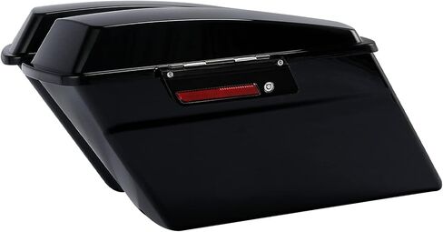 XMTMOTO Hard Saddlebags Saddle bags W/Lid Latch Key for Harley 1994-2013 Touring models road glide, road king, ultra, street glide, electra glide and 1984-2017 Softail models,Vivid Black/Black Latch in Saudi Arabia