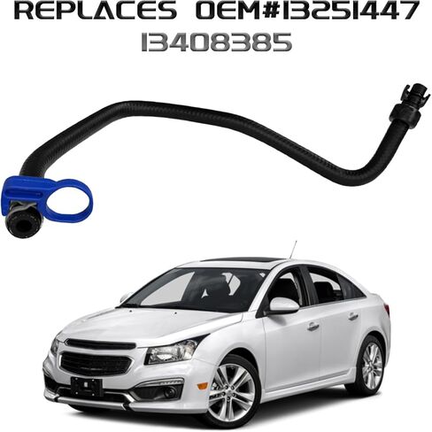 Coolant Reservoir Hose Car Engine Radiator Coolant Hoses Recovery Tank Upper and Lower Kit for Chevy Buick Cruze 1.4L Turbo GM# 13251447 13408385 Universal Rubber Cooling Hose Water By-pass Pipe in Saudi Arabia