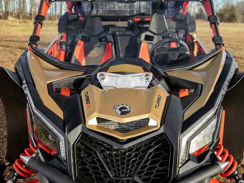 دعامة برج الصدمات SuperATV Billet لـ 2017+ Can-Am Maverick X3 Turbo / MAX / X RS / X DS / X MR / X RC | يقوي نظام التعليق الأمامي الخاص بك | يتم تثبيته مباشرة بالإطار في مواقع متعددة in Saudi Arabia