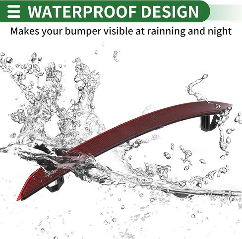 Motoforti Bumper Reflector Bumper Reflector Side Marker for Volvo XC60 2018-2021 Plastic No.31656677/32293628 Red Durable in Saudi Arabia