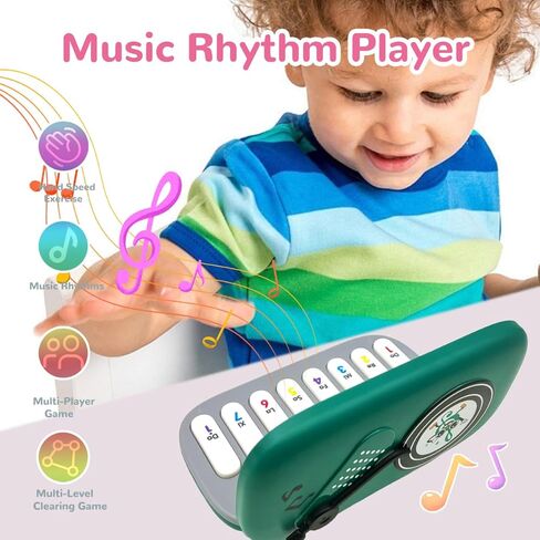 Kids Mini Piano Toy, Portable Travel Piano Keyboard Toddlers Musical Instrument Learning Toys, Music Interactive Birthday Gift for 3 4 5 6 Year Old Boys Children (Green) in Saudi Arabia