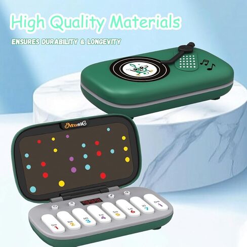 Kids Mini Piano Toy, Portable Travel Piano Keyboard Toddlers Musical Instrument Learning Toys, Music Interactive Birthday Gift for 3 4 5 6 Year Old Boys Children (Green) in Saudi Arabia