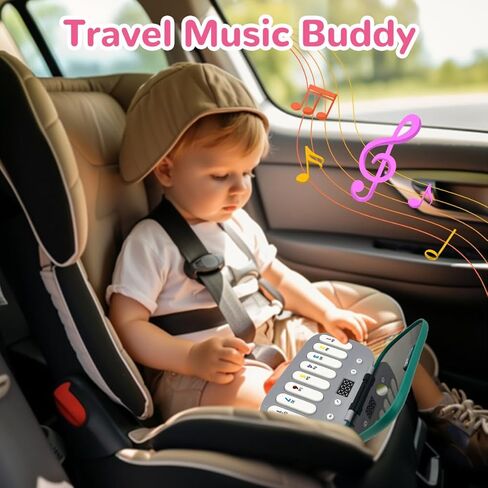 Kids Mini Piano Toy, Portable Travel Piano Keyboard Toddlers Musical Instrument Learning Toys, Music Interactive Birthday Gift for 3 4 5 6 Year Old Boys Children (Green) in Saudi Arabia