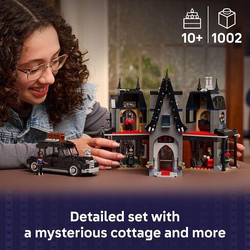 LEGO Wednesday Morticia’s Cottage Building Toy - Pretend Playset with Buildable Car for Kids, Ages 10+ - W/Morticia, Lurch, Bianca, & Wednesday Addams Minidolls - Gift Idea for Girls & Boys - 76786 in Saudi Arabia