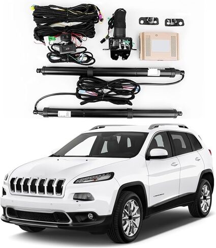 الباب الخلفي الكهربائي للجذع، الباب الخلفي الكهربائي الذكي، قفل الشفط التلقائي، تعديل الأمتعة، لوازم السيارات المتوافقة مع جيب شيروكي (2017 سنة) in Kuwait