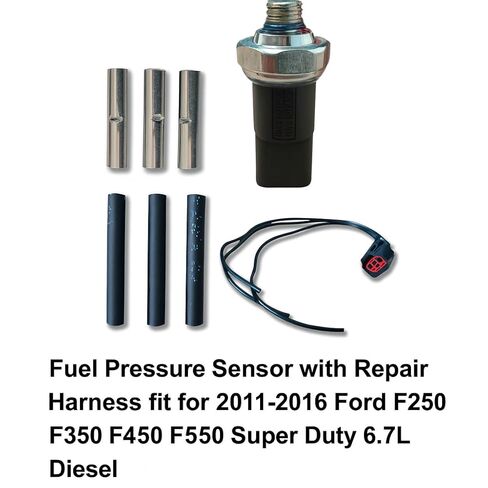 مستشعر ضغط الوقود مع سرج إصلاح مناسب لـ 2011-2016 Ford F250 F350 F450 F550 Super Duty 6.7L ديزل يستبدل BC3Z-9S599-C، BC3Q-9S599-BA، BC3Q-9S599-AB، BC3Q-9S599-AC، BC3Z-9S599B، BC3Z-9S599A in Kuwait