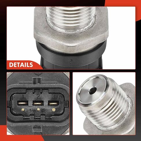 A-Premium Fuel Rail Pressure Sensor [3 Blades] Compatible with Dodge Ram 2500, Ram 3500, 2003 2004 2005 2006 2007, 5.9L in Saudi Arabia
