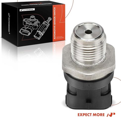 A-Premium Fuel Rail Pressure Sensor [3 Blades] Compatible with Dodge Ram 2500, Ram 3500, 2003 2004 2005 2006 2007, 5.9L in Saudi Arabia
