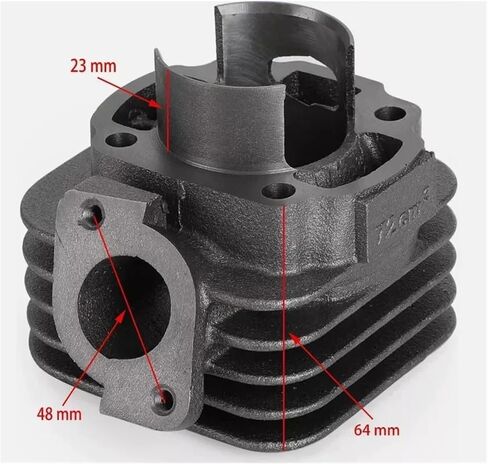 Motocycle Cylinder Big Bore Kit Piston Pin for 70cc 50cc 1E40QMB 2 Stroke Scooter in Saudi Arabia