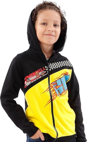 Boys Hoodie | Race Car Boys Zip Up Hoodie | 100% Cotton Kids Hoodie | Ages 3 To 13 Years in Saudi Arabia