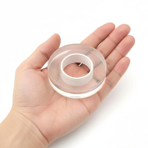 Ultra Strong 393.7-Inch Nano Double-Sided Tape | Thick Transparent No-Residue | Suitable for Plastic, Wood, Glass, Stone, and Metal, Made of PE Material and Acrylic in Saudi Arabia