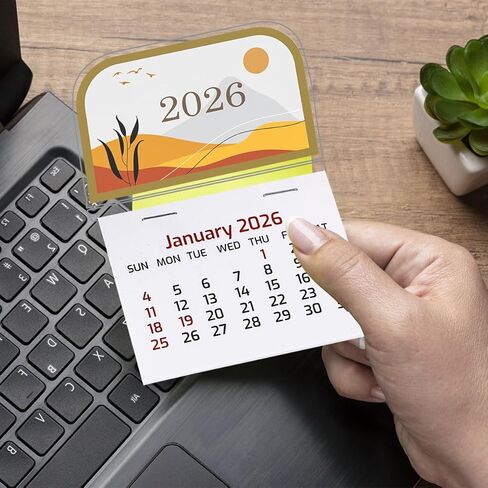 Mini Stick on Calendars 2026 Small Calendars Peel and Stick Calendar Adhesive Monthly Wall Calendars for Car Desk Wall Auto Truck Laptop Fridge Home Office School (2Pack) in Saudi Arabia