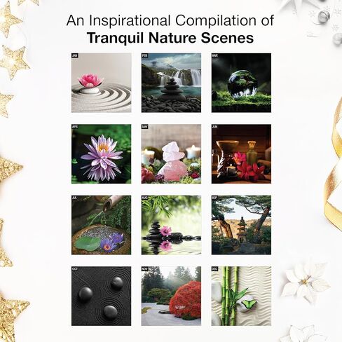 RED EMBER Zen 2026 Wall Calendar 12 Month | 12" x 24" Open | Thick & Sturdy Paper | Holiday Gift | Nature Inspirational Calendar 2026 in Saudi Arabia