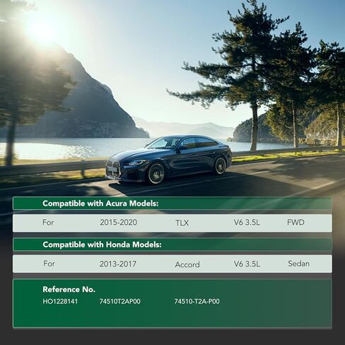 YHTAUTO الجانب السفلي للراكب الأيمن من رذاذ المحرك متوافق مع Honda Accord 2013-2017، Acura TLX 2015-2020 FWD، واقيات علبة المحرك سبلاش جارد in Saudi Arabia