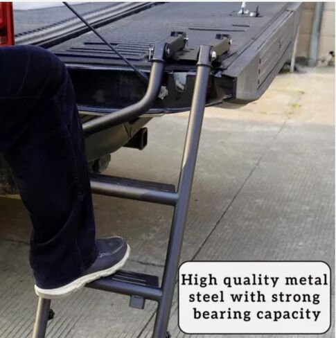 شاحنة بيك اب قابلة للطي سرير سلالم الباب الخلفي سلم خطوة ل Rivian R1T 2022-2025 in Kuwait