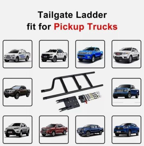 شاحنة بيك اب قابلة للطي سرير سلالم الباب الخلفي سلم خطوة ل Rivian R1T 2022-2025 in Kuwait