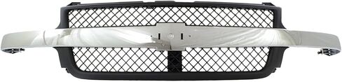 Suitable for Front Black Grille Assembly Grill With Chrome Center Bar Fits for 2001-2002 CHEVY Silverado 2500 HD 3500 Pickup Truck Fits GM1200523 15088290 in Saudi Arabia