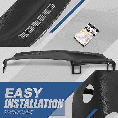 Auto Dynasty Front ABS Molded Dash Board Cover Cap Overlay Compatible with Chevy GMC Avalanche Suburban Silverado Sierra Yukon C/K-Series 1999-2006, Textured Black in Saudi Arabia