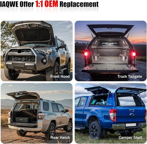 الكمية (2) دعامات رفع الباب الخلفي للباب الخلفي، دعامات رفع الصدمات لـ 2010-2015 Lexus RX350/ RX450h Base Sport، Lexus RX350 F Sport Rear Tailgate (6756 PM3066 689500E030 689600E030) in Kuwait