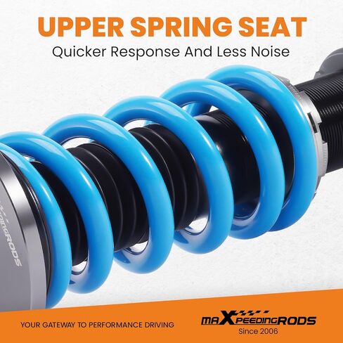 maxpeedingrods Coilover لسيارة Lexus LS400 (UCF20) 1995-2000، طقم تعليق كويلوفيرس قابل للتعديل بـ 24 مستوى، دعامات امتصاص الصدمات قابلة للتعديل لارتفاع الركوب، مجموعات خفض مطورة T6 باللون الأزرق in Kuwait