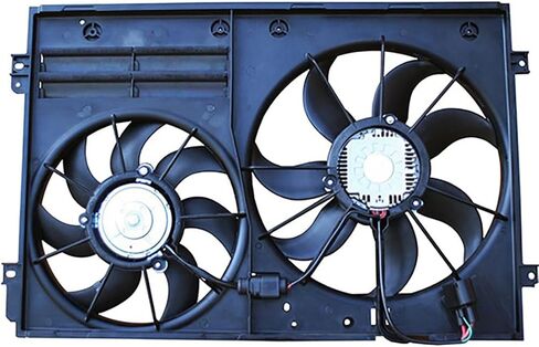 Dual Radiator and Condenser Fan Assembly fits Volkswagen Jetta,Passat, 2006 2007-2017 fits Audi A3 Quattro 2006-2013 Replacement 1K0121205AD9B9, 1K0959455FJ, 1K0959455FR 1 X in Saudi Arabia