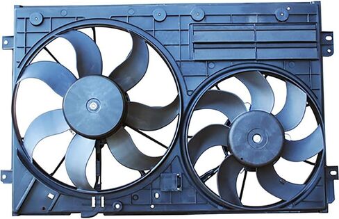 Dual Radiator and Condenser Fan Assembly fits Volkswagen Jetta,Passat, 2006 2007-2017 fits Audi A3 Quattro 2006-2013 Replacement 1K0121205AD9B9, 1K0959455FJ, 1K0959455FR 1 X in Saudi Arabia