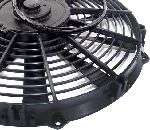 7 9 10 12 13 14 Inch Universal 80W Slim Reversible Black Blade Electric Cooling Radiator Auto Fan Mounting Kit Car Fan and Kit in Saudi Arabia