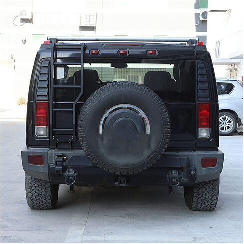 Aluminum Alloy Black Car Tailgate Top Ladder Car External Accessories Compatible with Hummer H2 2003-2009 in Saudi Arabia