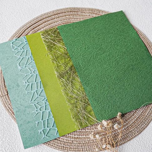 15Pcs Unique Textured Scrapbook Paper&Mesh Fabric - Handmade A5 sheet Craft Mulberry Special Paper Mixed for Scrapbooking Junk Journaling Supplies Card Materials (Pink, A5) in Saudi Arabia