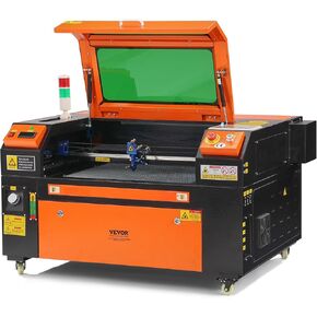 VEVOR 60W CO2 Laser Engraver, 16 x 24 in, 19.7 IPS Laser Cutter Machine with 2-Way Pass Air Assist, Compatible with LightBurn, CorelDRAW, AutoCAD, Windows, Mac OS, Linux, for Wood Acrylic Fabric More in Kuwait