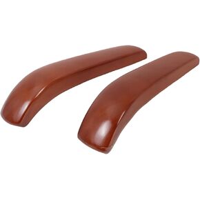 Uonlytech Wooden Armrest Pads for Office Chairs Ergonomic Oak Armrest Covers 1 Pair of Comfortable Chair Arm Pads for Desk in Kuwait