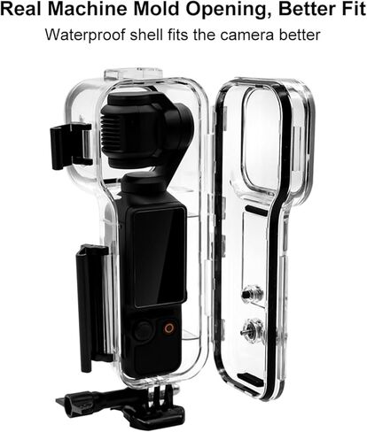 PULUZ 50m/164ft Invisible Dive Case for Insta360 X4 Underwater Waterproof Diving Housing Cover Protective PC Sealed Shell Photography Housings with Bracket Action Camera Accessories in Saudi Arabia