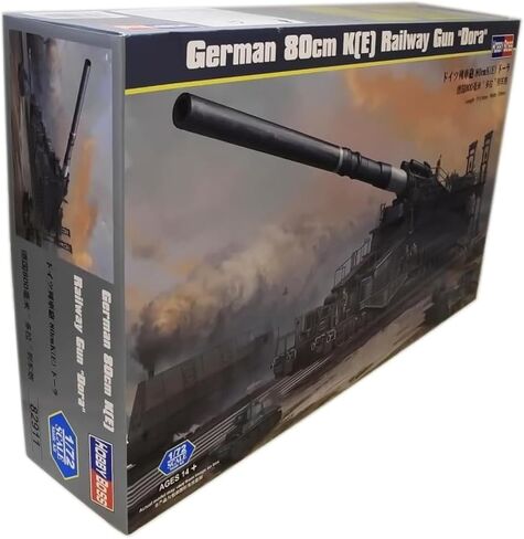 مجموعة بناء نموذج مركبة Hobby Boss German 80cm K(E) Railway Gun 'Dora' للأعمار من 14 عامًا إلى 18 عامًا in Saudi Arabia