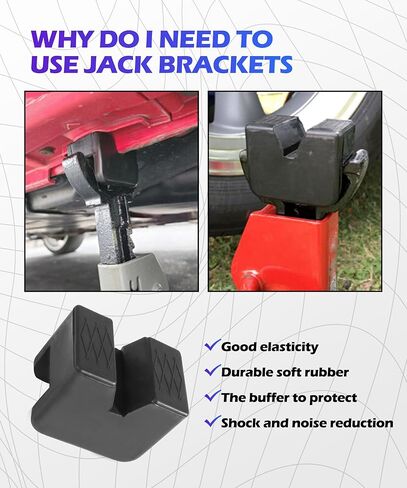 Car Jack Stand Pads,Floor Jack Rubber Pad,Car Accessories,Auto Jacks Buffer Pads,Slotted Rubber Pinch Weld Jacks Adapter for Protecting Cars Chassis,Fit for Most Trucks,SUVs,RVs,Vans(2PCS) in Saudi Arabia