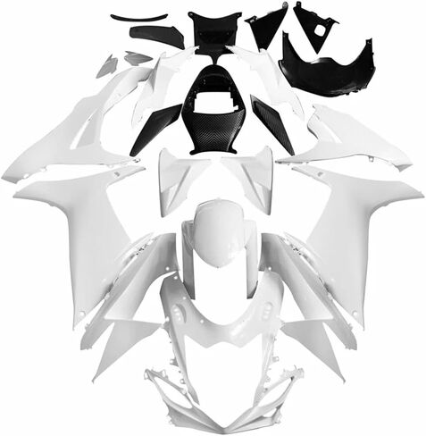 مجموعة Fairings غير مصبوغة مناسبة لسوزوكي GSXR 600 GSXR 750 2011-2024 2012 2013 2014 2015 2016 2017 2018 2019 2020 2021 2022 2023 2024 ABS هيكل السيارة البلاستيكي K11 - غير مصبوغ in Kuwait