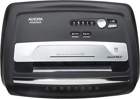 Aurora AU1270XB Professional Grade 12-Sheet Security P-4 Cross-Cut Paper and Credit Card/ 20 Minutes Continuous Run Time Shredder in Saudi Arabia