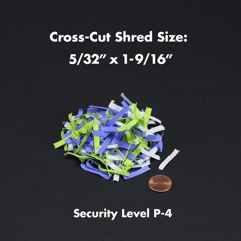 Aurora AU1270XB Professional Grade 12-Sheet Security P-4 Cross-Cut Paper and Credit Card/ 20 Minutes Continuous Run Time Shredder in Saudi Arabia