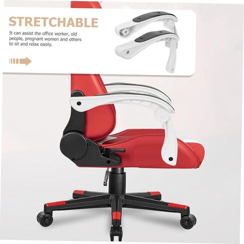 Housoutil 2Pcs Sturdy Ergonomic Chair Arm Rests Wear Resistant Arm Pads for Office Gaming Chairs Stretchable Armrest Parts for Enhanced Comfort and Support in Saudi Arabia