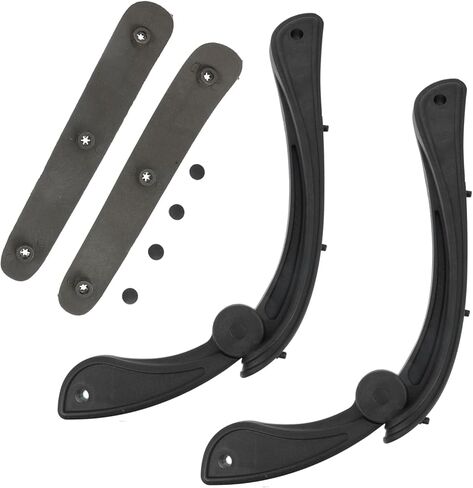 DOITOOL Swivel Chair Armrests Set Adjustable Office Chair Armrest Replacement Grip Handles for Ergonomic Support Compatible in Saudi Arabia