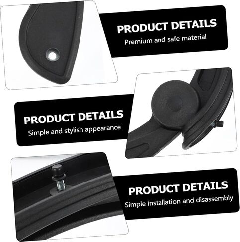 DOITOOL Swivel Chair Armrests Set Adjustable Office Chair Armrest Replacement Grip Handles for Ergonomic Support Compatible in Saudi Arabia