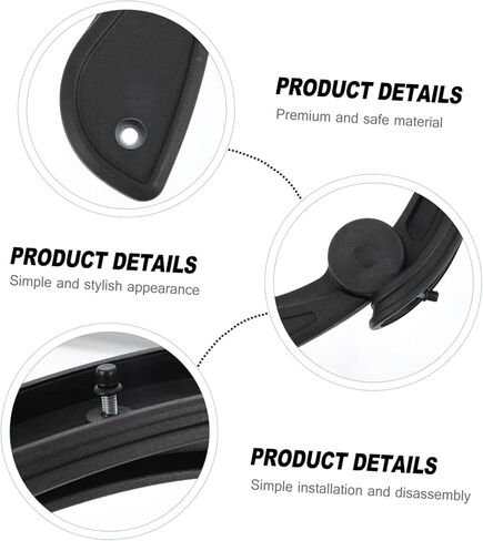 NUOBESTY Swivel Chair Armrests for Office Home Office Chair Lumbar Support Grab Handles in Saudi Arabia