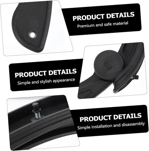 DOITOOL 1Set Sturdy Office Chair Armrests Swivel Chair Grab Handles for Comfort and Support Fit for Office Seats in Saudi Arabia
