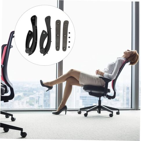 DOITOOL 1Set Sturdy Office Chair Armrests Swivel Chair Grab Handles for Comfort and Support Fit for Office Seats in Saudi Arabia