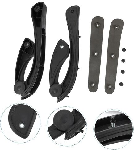 DOITOOL 1Set Sturdy Office Chair Armrests Swivel Chair Grab Handles for Comfort and Support Fit for Office Seats in Saudi Arabia